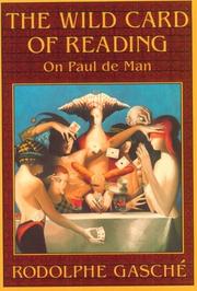 Cover of: The Wild Card of Reading: On Paul de Man