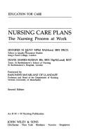 Cover of: Nursing care plans by Jennifer M. Hunt