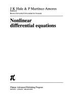 Cover of: Nonlinear differential equations