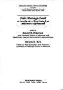 Cover of: Pain management: a handbook of psychological treatment approaches