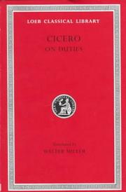 Cover of: Cicero, Volume XXI. On Duties (De Officiis): De Officiis by Cicero