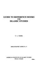 Cover of: Guide to reference books for Islamic studies