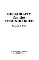 Cover of: Reliability for the technologies