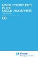 Cover of: Minor constituents in the middle atmosphere