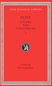 Cover of: Letters and Panegyricus I, Books 1-7