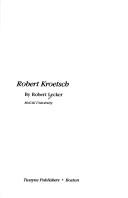 Cover of: Robert Kroetsch
