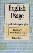 Cover of: English usage: a guide to first principles