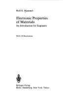 Cover of: Electronic properties of materials: an introduction for engineers