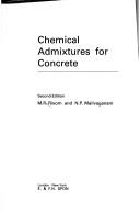 Cover of: Chemical admixtures for concrete