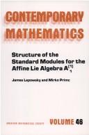 Cover of: Structure of the standard modules for the affine Lie algebra A₁ superscript (1)