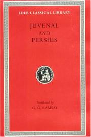 Cover of: Juvenal and Persius by Juvenal, Aulus Persius Flaccus