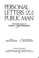 Cover of: The personal letters of a public man: the family letters of John G. Diefenbaker