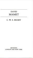 David Mamet by C. W. E. Bigsby