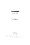 Cover of: Extraction rules in Icelandic