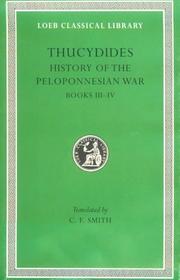 Cover of: History of the Peleponnesian War, II, Books 3-4