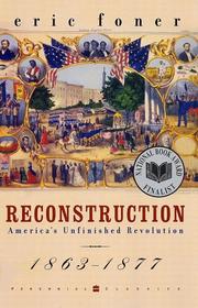 Cover of: Reconstruction by Eric Foner