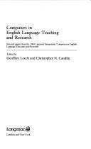 Cover of: Computers in English language teaching and research: selected papers from the 1984 Lancaster symposium 'Computers in English language education and research'