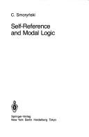 Cover of: Self-reference and modal logic
