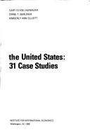 Cover of: Trade protection in the United States: 31 case studies