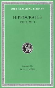 Cover of: Hippocrates, Volume I: Ancient Medicine (Loeb Classical Library, No. 147)