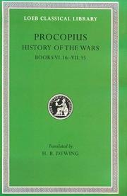 Cover of: Procopius: History of the Wars: Books VI.16-VII.35 (Loeb Classical Library No. 173)