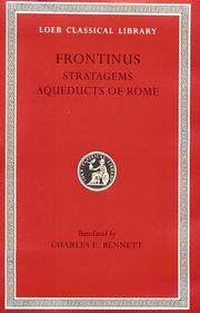 Cover of: The Stratagems by Sextus Julius Frontinus