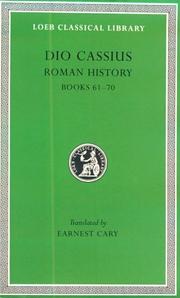 Cover of: Dio Cassius by Cassius Dio Cocceianus