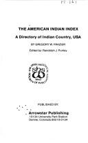 Cover of: The American Indian index by Gregory W. Frazier