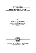 Cover of: Steroid microbiology