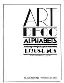 Cover of: Art Deco alphabets | Frederick S. Copley