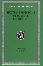 Cover of: Sextus Empiricus by Sextus Empiricus.