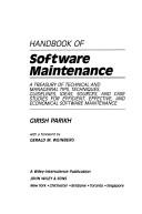 Handbook of software maintenance by Girish Parikh