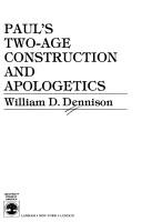 Cover of: Paul's two-age construction and apologetics