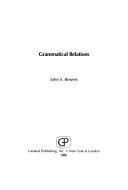 Cover of: Grammatical relations