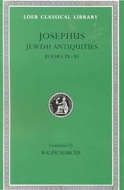 Cover of: Josephus: Jewish Antiquities: Books 9-11 (Loeb Classical Library No. 326)