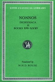 Cover of: Nonnos by Nonnos