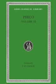 Cover of: Philo by Philo of Alexandria