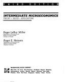 Cover of: Intermediate microeconomics by Roger LeRoy Miller