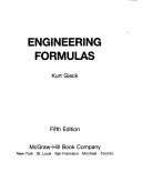 Cover of: Engineering formulas by Kurt Gieck