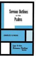Cover of: Sermon outlines on the Psalms
