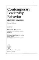 Cover of: Contemporary leadership behavior: selected readings