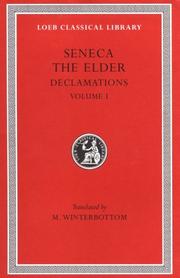 Cover of: The elder Seneca declamations. by Seneca the Elder