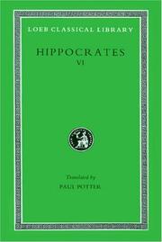 Cover of: Hippocrates Vol. VI
