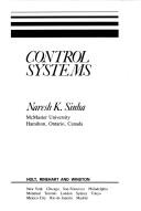 Cover of: Control systems by Sinha, N. K.