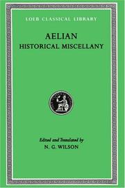 Cover of: Historical miscellany by Aelian
