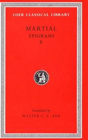 Cover of: Epigrams, II, Books 6-10 by Marcus Valerius Martialis