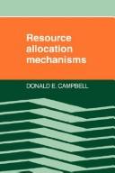 Cover of: Resource allocation mechanisms