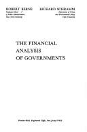 Cover of: The financial analysis of governments