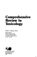 Cover of: Comprehensive review in toxicology by Peter D. Bryson