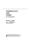 Cover of: Criminology and crime: an introduction